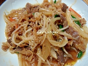 牛味付け肉 焼き肉用 と野菜の炒め物 レシピ 作り方 By Ruby Nao 楽天レシピ