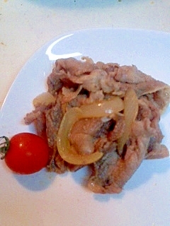 豚こまと玉ねぎの甘酒炒め