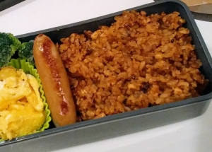 バジル香る お手軽チキンライスのお弁当 レシピ 作り方 By やえまる 楽天レシピ