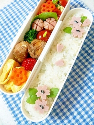 簡単キャラ弁 サクラのお弁当 レシピ 作り方 By Cherry05 楽天レシピ