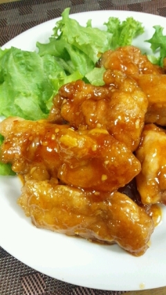 豆板醤でちょい辛チキン