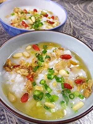 怠慢 鶏がらスープの素で中華粥 レシピ 作り方 By Leopoo 楽天レシピ