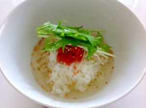 しめに食べたい 明太子の出汁茶漬け レシピ 作り方 By Mywayu 楽天レシピ