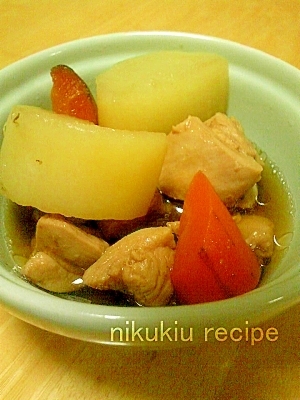 簡単おいしい 鶏 大根 にんじんの煮物 レシピ 作り方 By Nikukiu 楽天レシピ