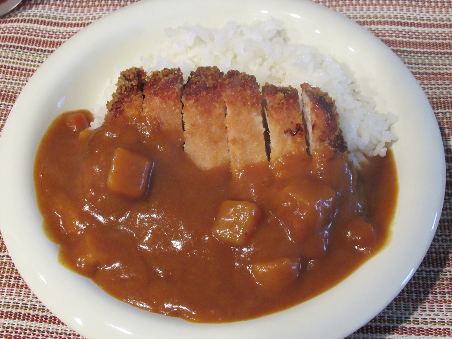 エアフライヤーのとんかつで！カツカレー