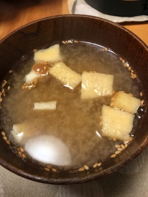 オルニチン入り液みそで 油揚げのお味噌汁 レシピ 作り方 By ボンド子 楽天レシピ