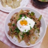 めんつゆで豚丼