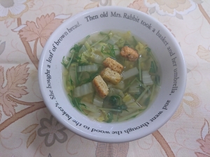 白菜と水菜の簡単スープ レシピ 作り方 By ビッグさん 楽天レシピ