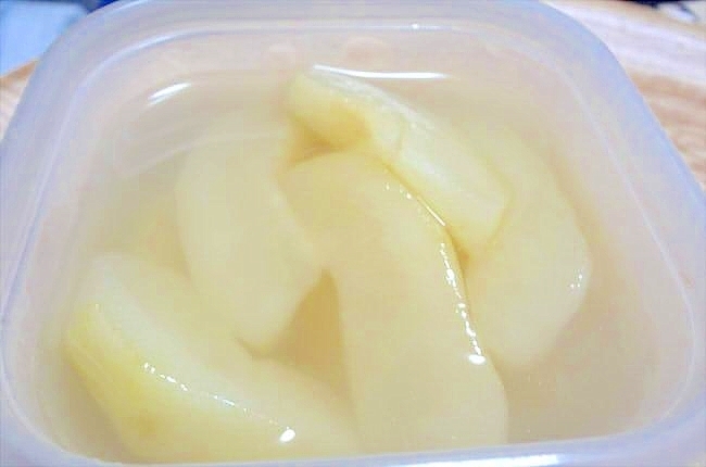 甘さ控えめ☆洋梨のシロップ漬け
