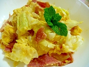 朝食に キャベツとベーコンの卵とじ レシピ 作り方 By 手作り大好き さくら 楽天レシピ