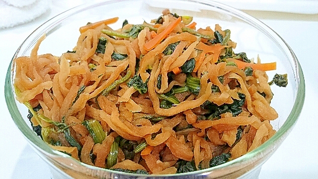 きりぼし大根とほうれん草の煮物