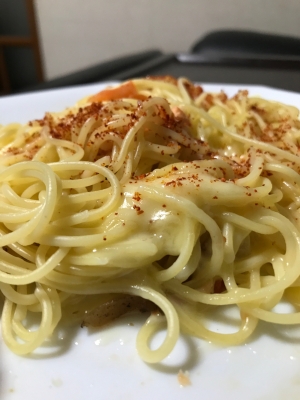 一味唐辛子でピリ辛チーズパスタ レシピ 作り方 By けけり 楽天レシピ