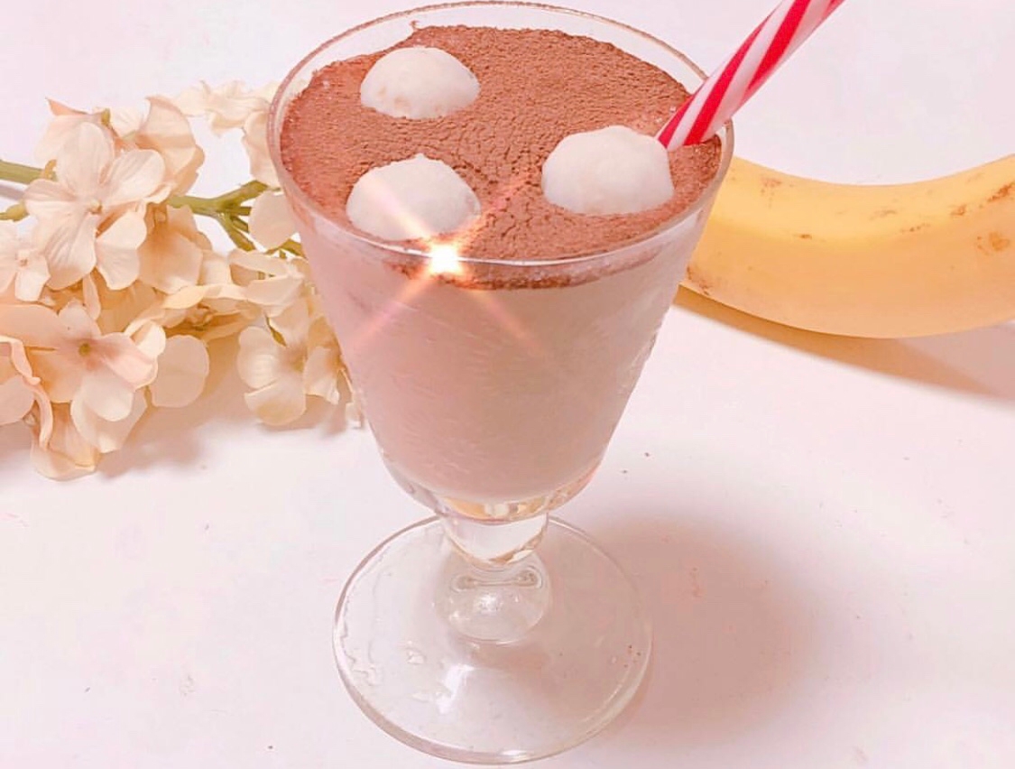バナナコーヒースムージーෆ˚*