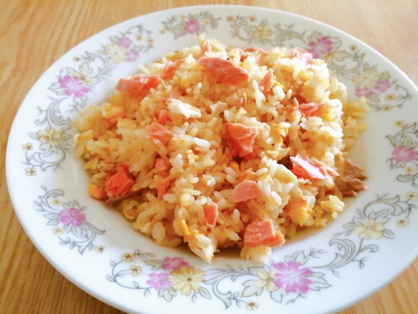 鮭と卵の炒飯