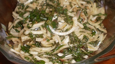 新玉ねぎと大葉の旨味酢漬け