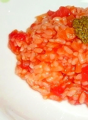 話題のトマトでダイエットできる 簡単リゾット レシピ 作り方 By Chichipapa 楽天レシピ