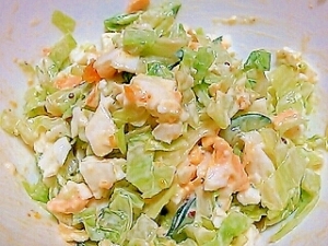 キャベツときゅうりと卵のサラダ レシピ 作り方 By Kuro 24 楽天レシピ