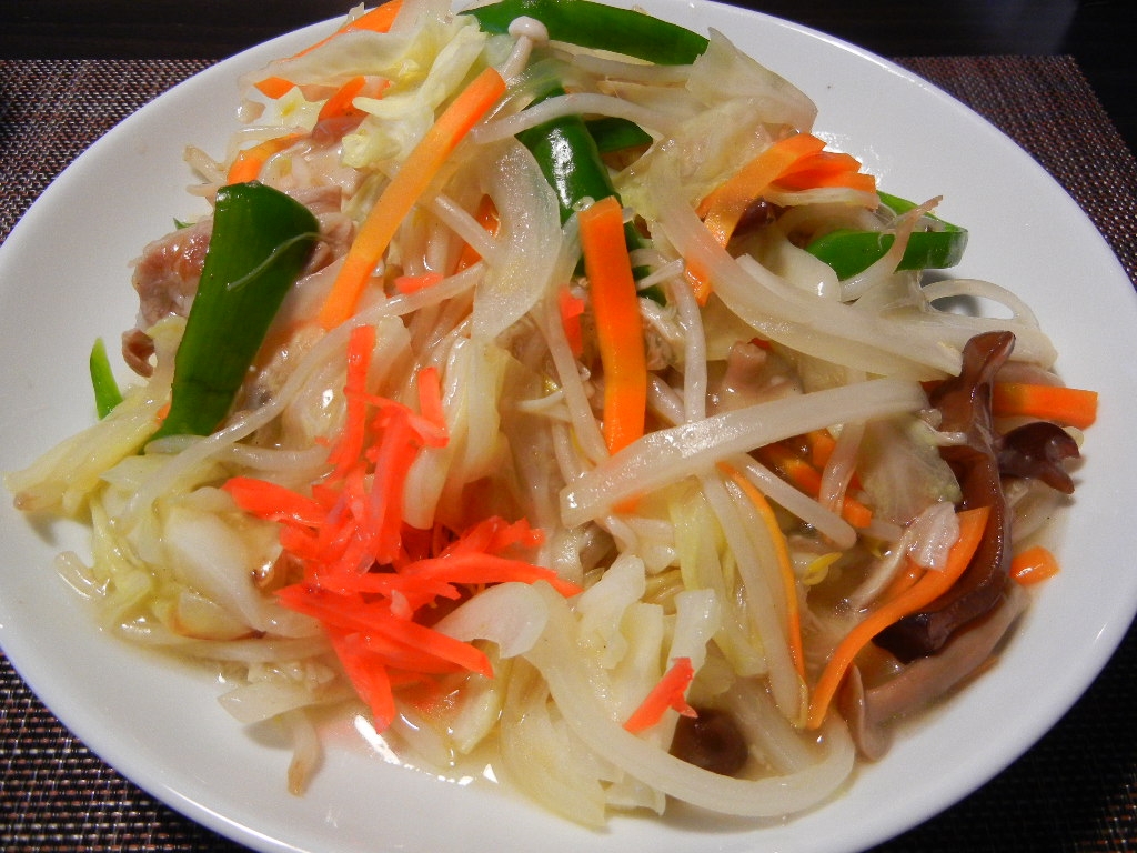 魚の煮汁リメイク！野菜たっぷり焼うどん