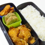 お弁当に♪鶏むね肉で甘辛マヨ焼き
