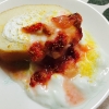 チーズロールケーキのイチゴヨーグルトがけ