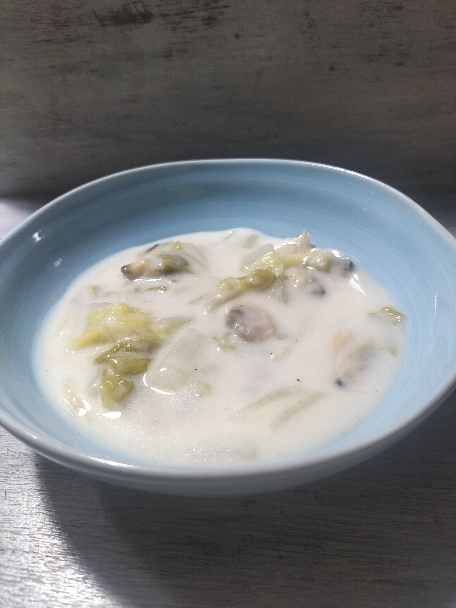 白菜とあさりのクリーム煮