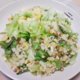 マヨ入り★納豆レタス炒飯