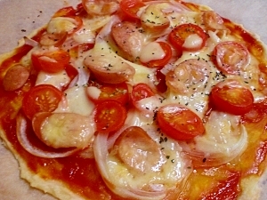 小麦粉だけで作る生地 すぐできる簡単ピザ レシピ 作り方 By Kumi