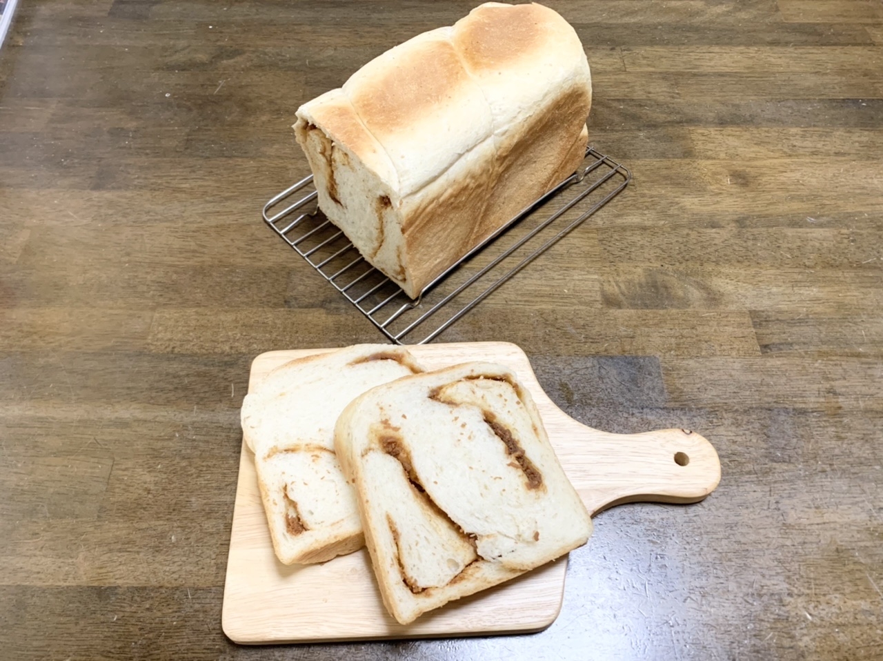 自家製酵母　酵母パン　きなこクリーム食パン