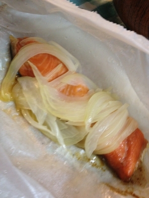簡単 塩鮭のクッキングシート焼き 材料3つ レシピ 作り方 By Yummy ｙ 楽天レシピ