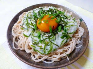 冷やしとろろ昆布蕎麦 レシピ 作り方 By うみ 楽天レシピ