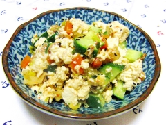 超簡単！人参と長ネギのきんぴらの白和え