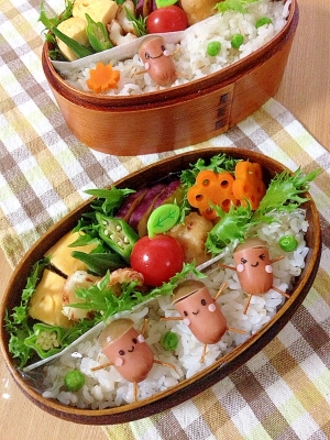 簡単キャラ弁 どんぐりくんのお弁当 レシピ 作り方 By Cherry05 楽天レシピ