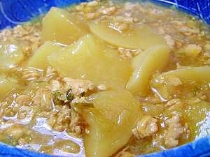 聖護院大根と鶏そぼろの煮物 レシピ 作り方 By ていいち1972 楽天レシピ