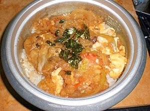 残った天ぷらで簡単天とじ丼 レシピ 作り方 By コリ6430 楽天レシピ