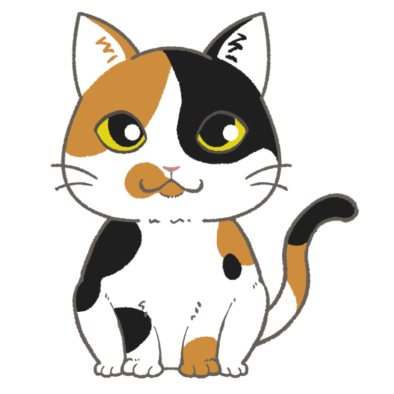 三毛猫みかん100