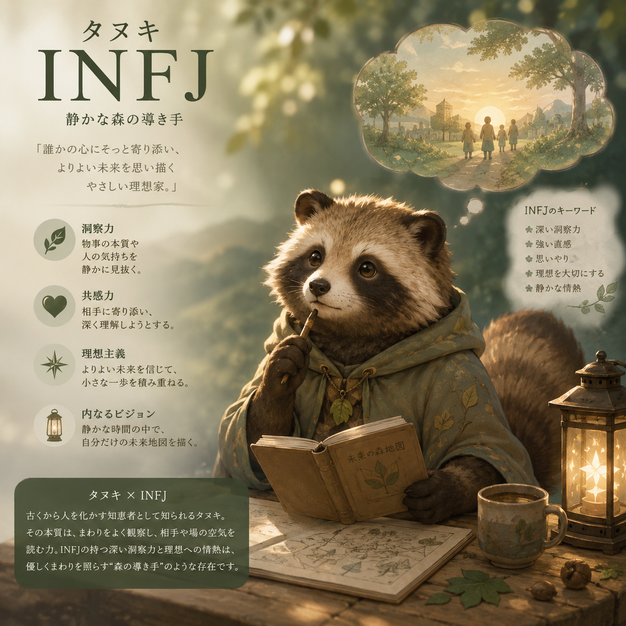 タヌキINFJ
