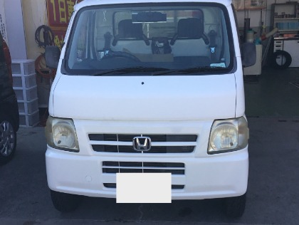 ホンダ アクティトラック(2002年式、9万5千～10万km)の車検作業実績