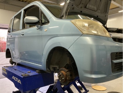 スバル ステラ(2009年式、13万5千～14万km)の車検実績：ラピット車検 
