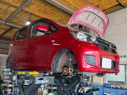 三菱 ekワゴン(2017年式、4万5千～5万km)の車検作業実績・｢車検の速