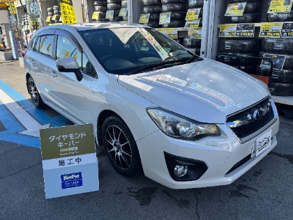 インプレッサ(スバル)の【11月施工限定特典付】ダイヤモンドキーパー→20%OFF!!さらに樹脂フェンダーキーパー無料！！(※代車無料貸し出し）