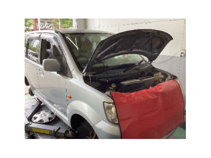 三菱 ekワゴン(2005年式、3万5千～4万km)の車検作業実績・らくらく安心