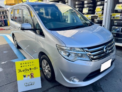 セレナ(日産)の【11月施工限定特典付】フレッシュキーパー→20%OFF!!さらに樹脂フェンダーキーパー無料！！(※代車無料貸し出し）