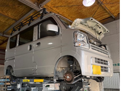 スズキ エブリイ(2022年式、5万～5万5千km)の車検作業実績・｢車検の速
