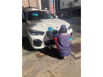 X7(BMW)の手洗い洗車