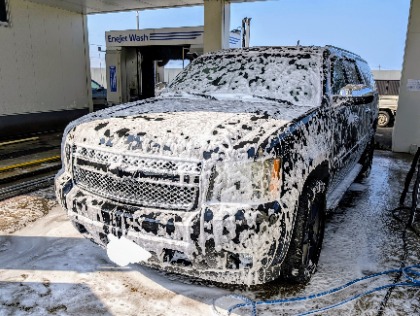 サバーバン(シボレー)の手洗い洗車