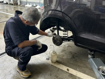 スズキ アルト(2017年式、9万5千～10万km)の車検作業実績・中原町SS