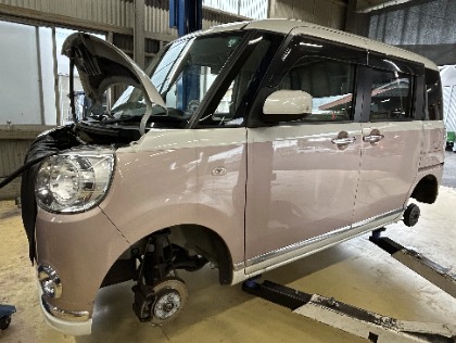 ダイハツ ムーヴ キャンバス(2017年式、3万5千～4万km)の車検実績