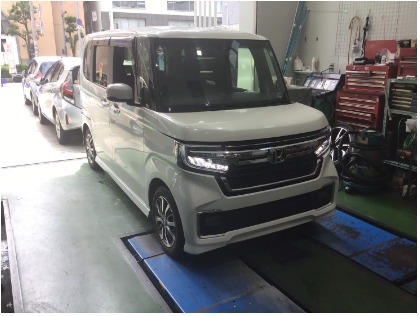 ホンダ N BOX(2021年式、1万5千～2万km)の車検作業実績・境川車検