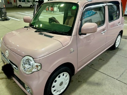 ダイハツ ミラ ココア(2016年式、3万5千～4万km)の車検作業実績