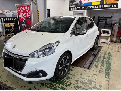 プジョー 208(2019年式、5万5千～6万km)の車検作業実績・セルフ永覚新